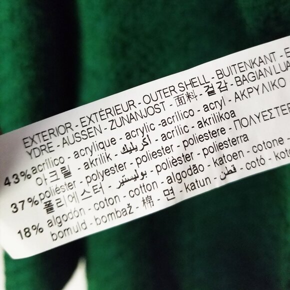 Zara Tweed Textured Long Structured Blazer in Kelly Green M Classic Preppy $149 - Picture 11 of 16